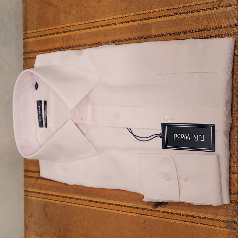 E.B. Wood 173913 Pink Long Sleeve Dress Shirt